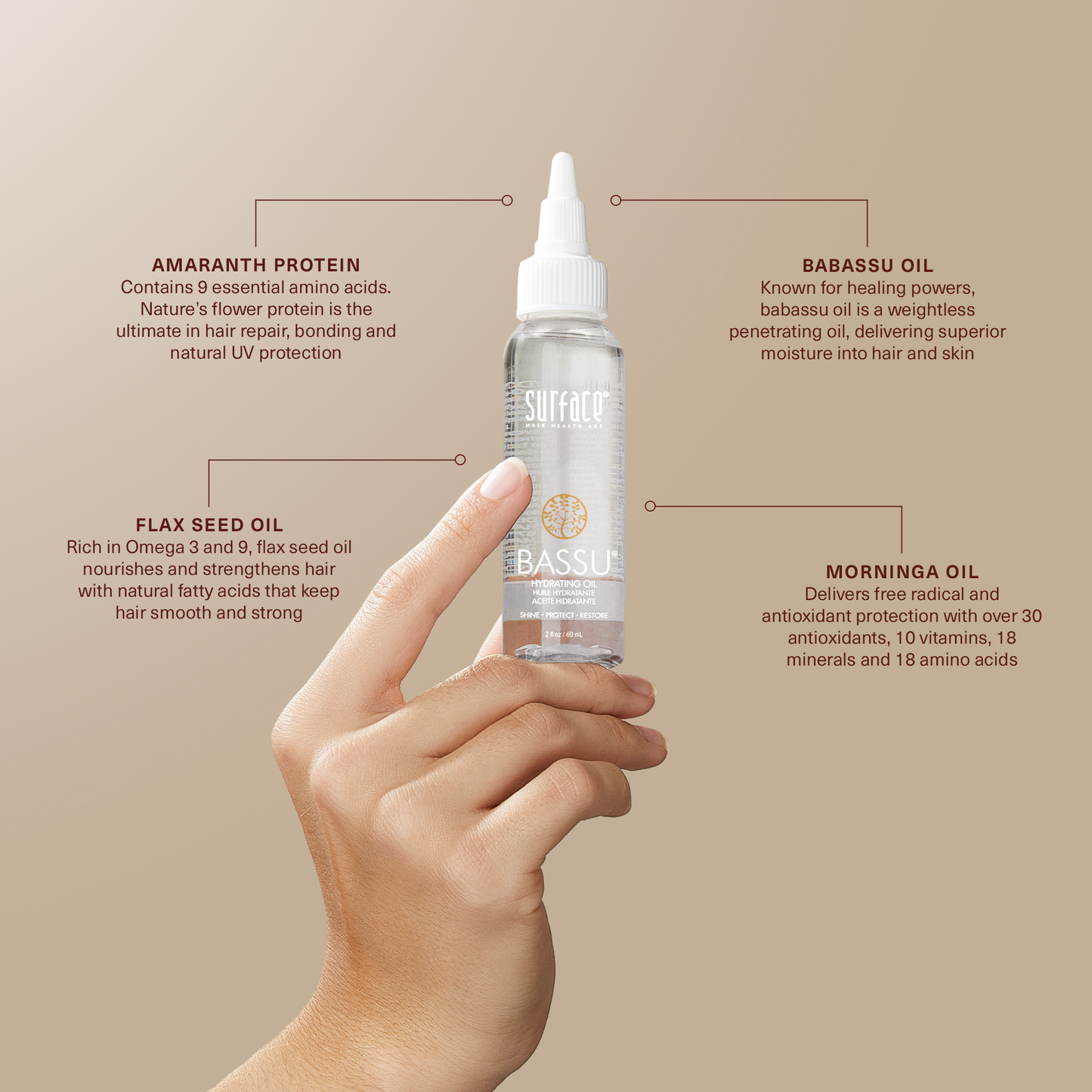 SUR BASSU HYDRATING OIL 2OZ