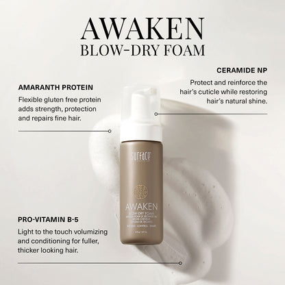 SUR AWAKEN BLOW DRY FOAM 5oz
