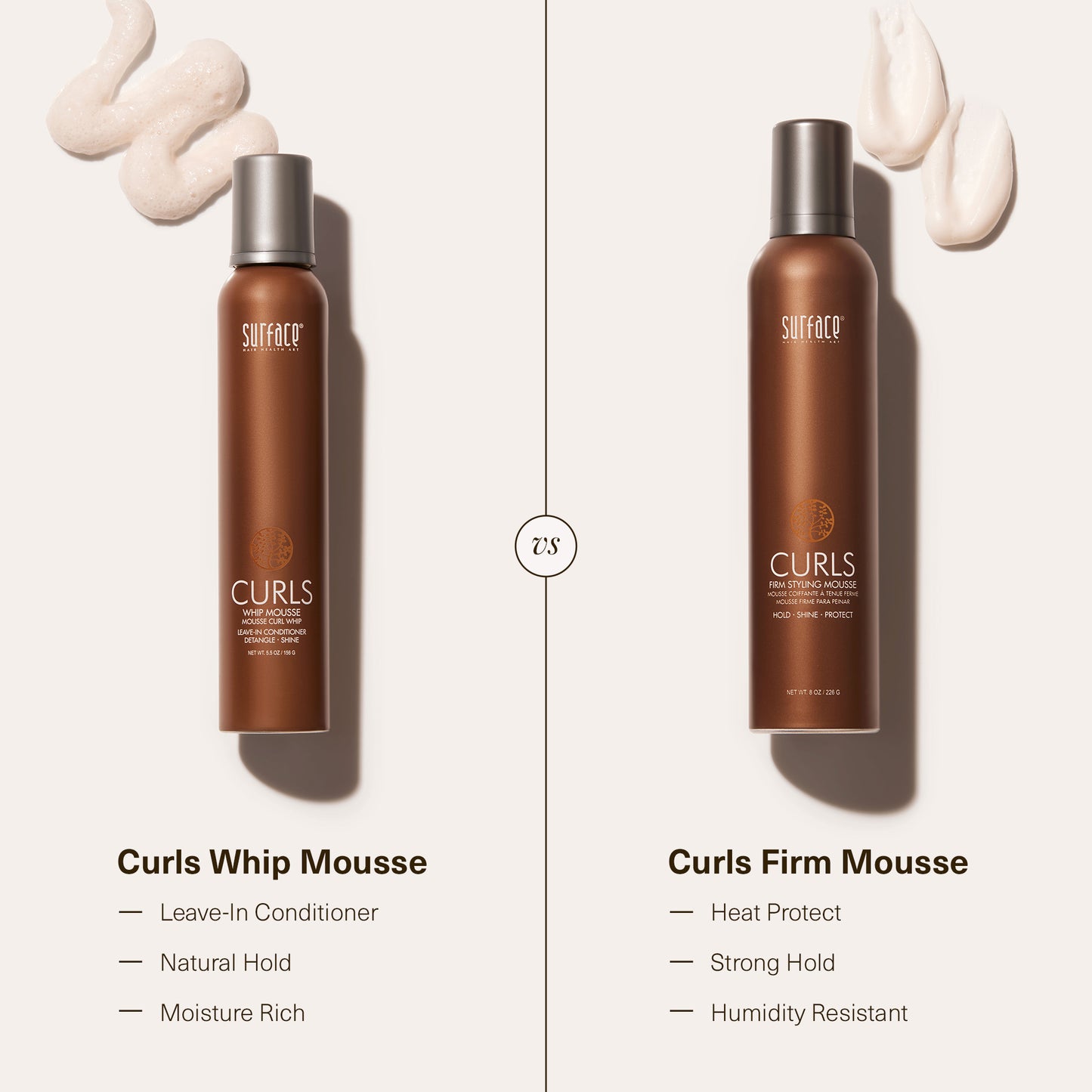 SUR CURLS FIRM STYLING MOUSSE 8 oz